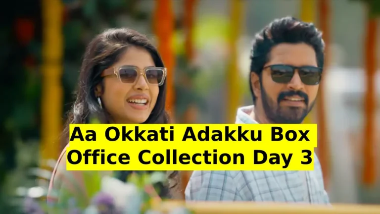 Aa Okkati Adakku Box Office Collection Day 3